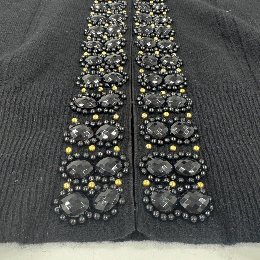 Embellished Black Knit Cardigan by Milly - Picture 4 of 7
